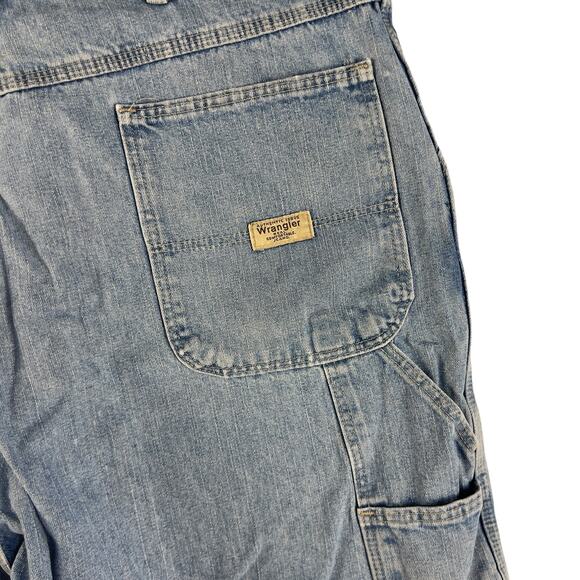 Wrangler Denim Jeans Shorts men's size 38 Carpenter shorts #2892 - Picture 3 of 6